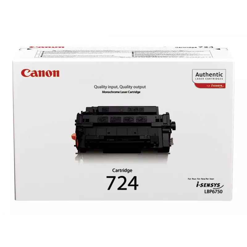 Canon CRG-724 värikasetti, musta, 6000 sivua