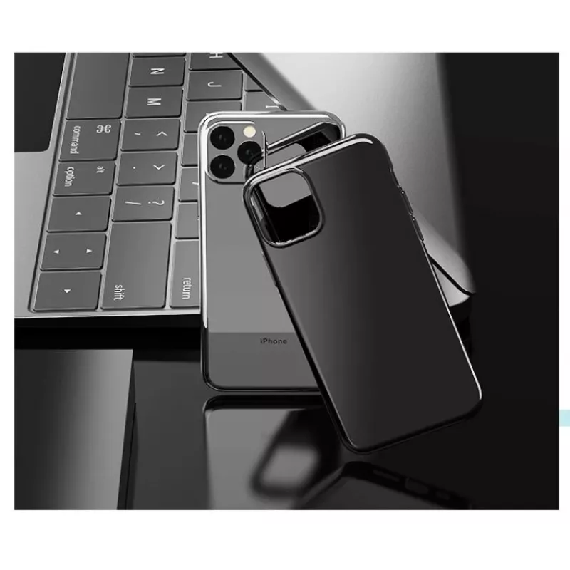 TPU-suojakotelo Devia iPhone 11 Pro Max -puhelimelle, musta