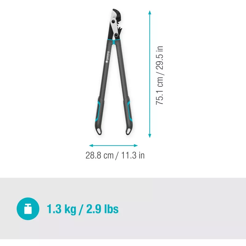 Gardena EnergyCut -oksasakset bypass musta vihreä teräs 5 cm