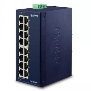 PLANET ISW-1600T verkkokytkin Unmanaged Fast Ethernet (10/100) sininen