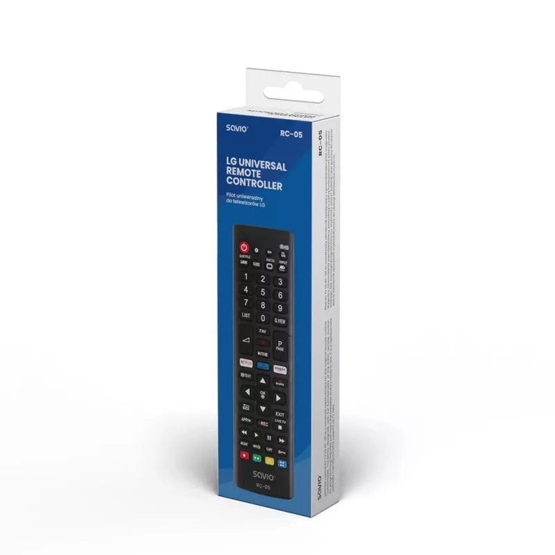 Savio RC-05 musta IR-radio-kaukosäädin