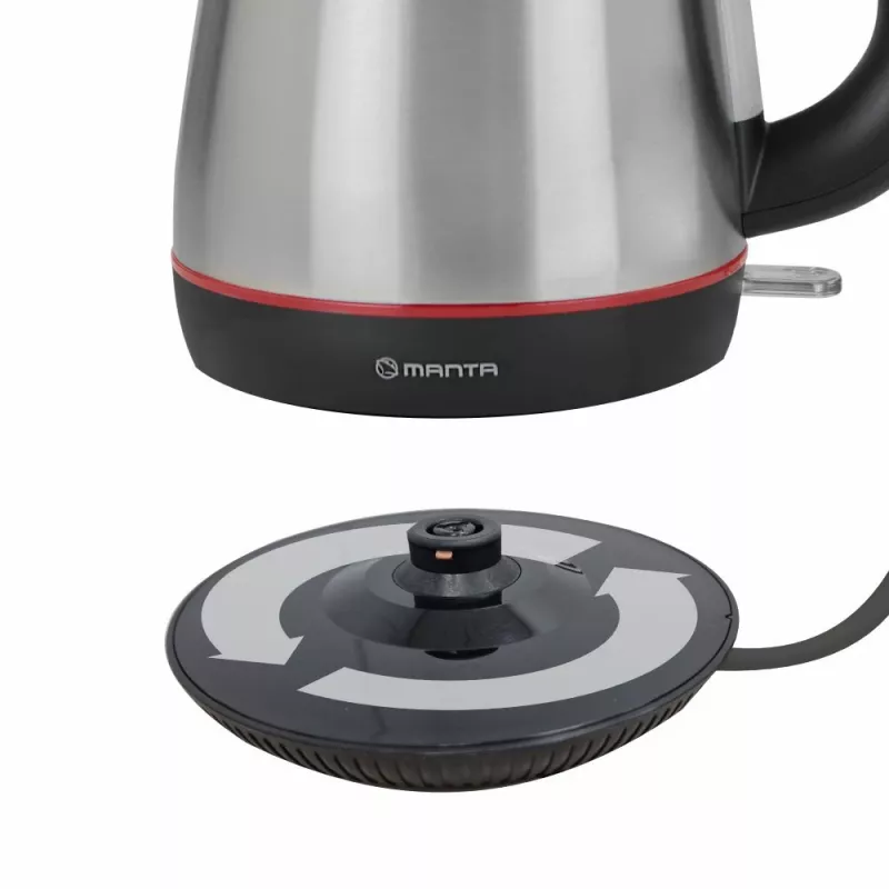 MANTA 1,7L 2200W vedenkeitin ruostumaton teräs