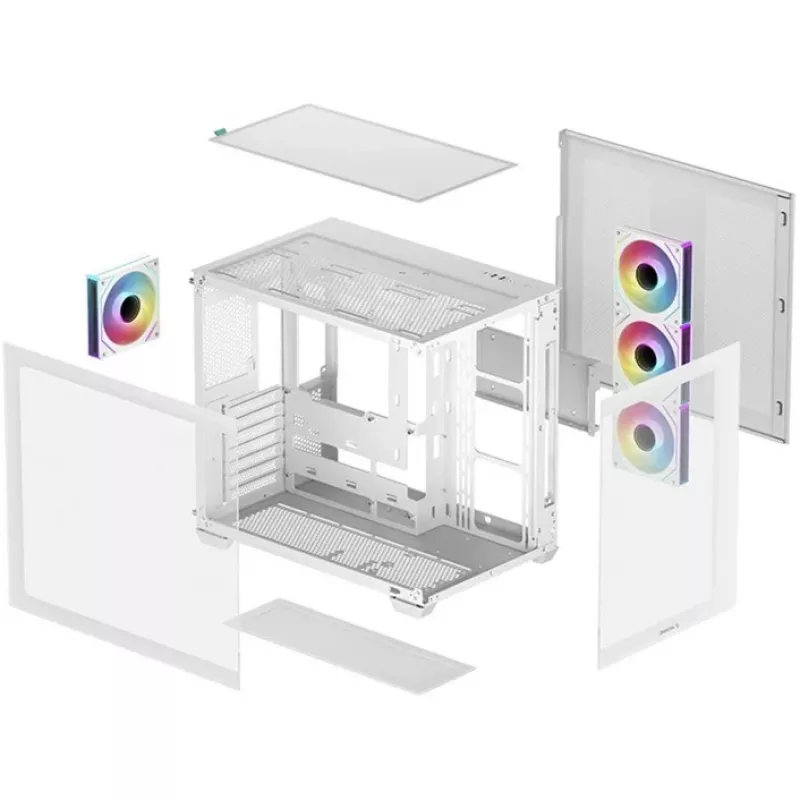 PC-kotelo DeepCool CG530 4F WH Midi Tower valkoinen