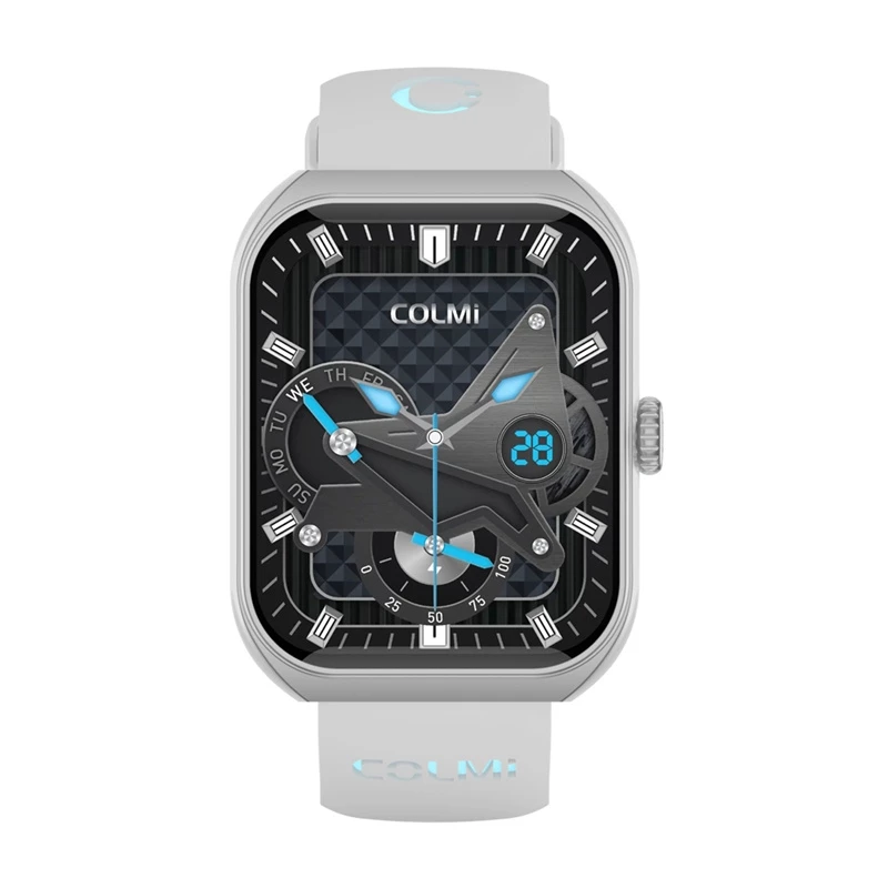 Älykello Colmi P86 Silver Bluetooth-sykemittari, hopeinen kotelo