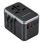 Vention 65 W GaN -matkasovitin ja laturi, 2x USB-A 2x USB-C, musta