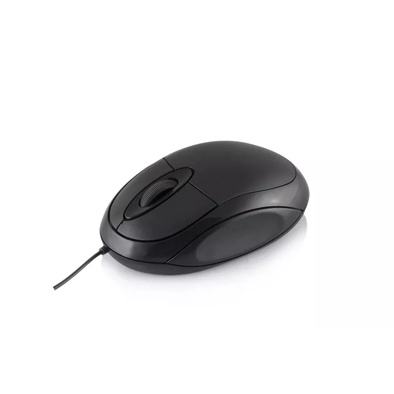Logic LM-11 - hiiri - optinen - johdollinen - USB - musta