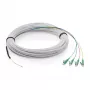 FTTH-drop-kaapeli DIGITUS yksimuotokuitu, 4 kuitua ja 4 LC/APC-liitintä, 30 m