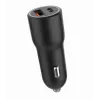 Autolaturi mobiililaitteille Gembird TA-UC-AC2PDQC38-CAR-01, USB-C, 38 W, 12–24 V, musta