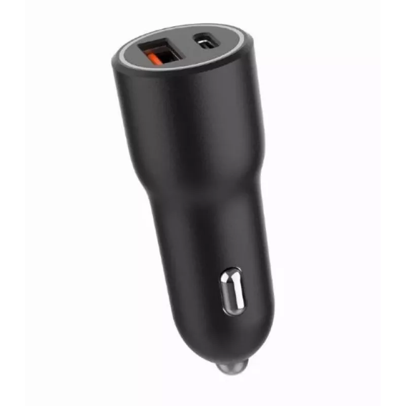 Autolaturi mobiililaitteille Gembird TA-UC-AC2PDQC38-CAR-01, USB-C, 38 W, 12–24 V, musta