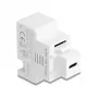DELOCK Keystone-moduuli USB-C PD 20W latausliitännällä, valkoinen