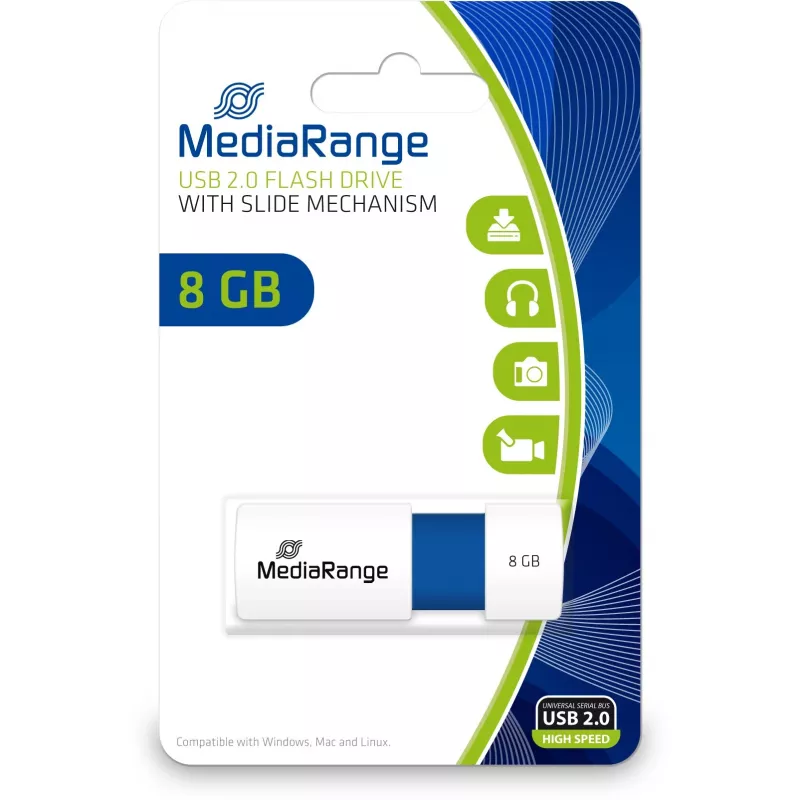 USB-flash-asema MediaRange 8 GB USB Type-A 2.0 MR971