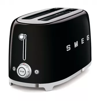 Smeg - TSF02 leivänpaahdin 4 viipaletta - musta/lakattu/LxKxS 41x20,8x21,5 cm/6 paahtoastetta/1500W