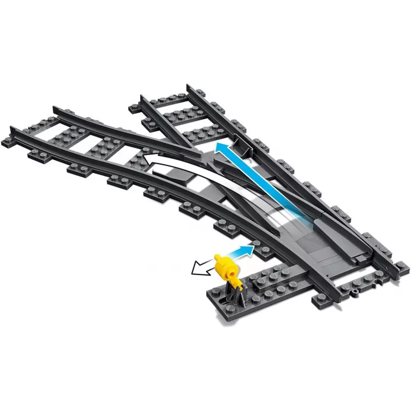 Rakennussarja LEGO City 60238 – raiteenvaihde ja tarvikkeet leikkisarjoihin