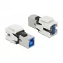 Keystone-moduuli DeLOCK 86394 litteä valkoinen USB A