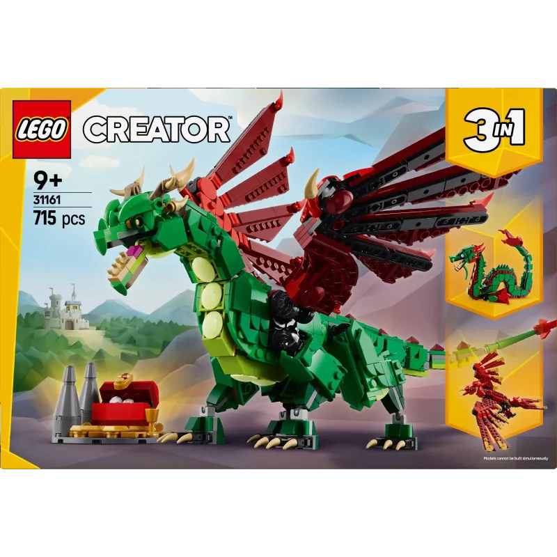 LEGO CREATOR 3 IN 1 31161 keskiaikainen lohikäärme