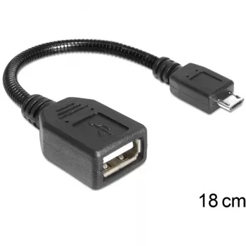 USB-kaapeli Micro-USB B - USB A DELOCK 83293 0,18 m