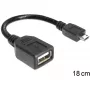 USB-kaapeli Micro-USB B - USB A DELOCK 83293 0,18 m