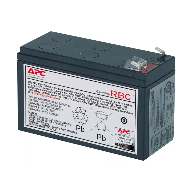 APC akun vaihtokasetti APCRBC106 (OEM), lyijy-happo (VRLA), 1 kpl, musta, RoHS, 2,5 kg, 102 mm