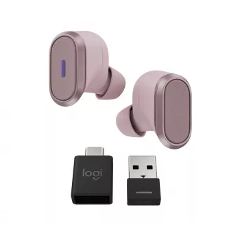 Logitech Zone True Wireless, in-ear-kuulokkeet, ANC, rosé, pinkki, in-ear, Bluetooth, 985-001090