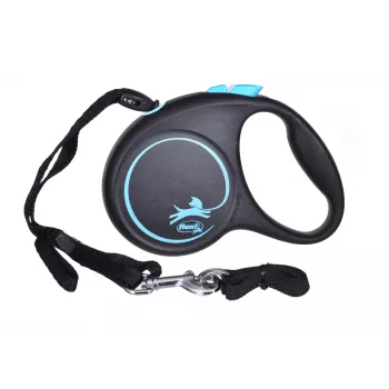 Flexi Black Design S 5 m koiranhihna rullamekanismilla