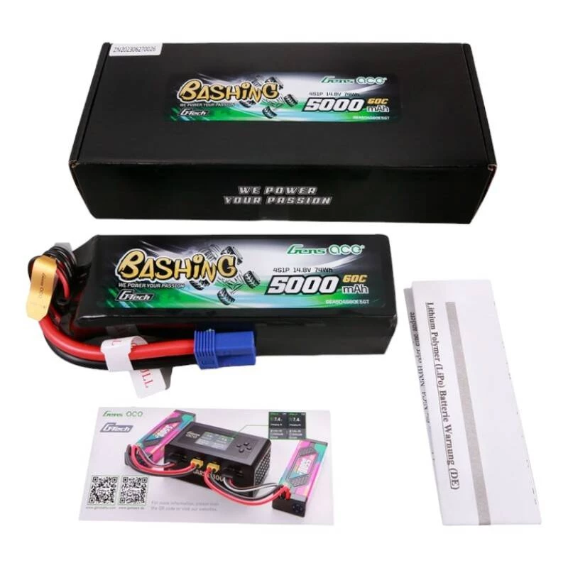 Akku Gens ace G-Tech 5000mAh 14,8V 4S1P 60C Lipo Pack