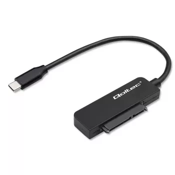 QOLTEC SATA-sovitin 52269 2,5 tuuman asemalle USB-C, tukee jopa 2 TB