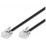 Puhelinkaapeli Microconnect MPK182 RJ-11 RJ-11 2 m musta