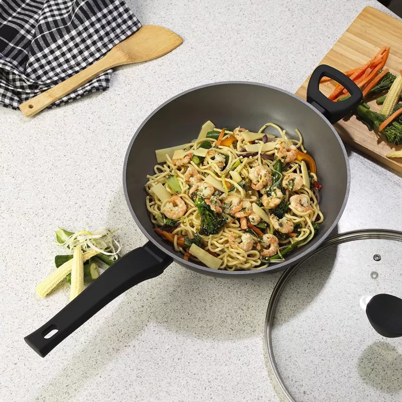 Wok-pannu Russell Hobbs RH01709EU 28 cm helmiäispinnoitettu, tarttumaton keittopannu