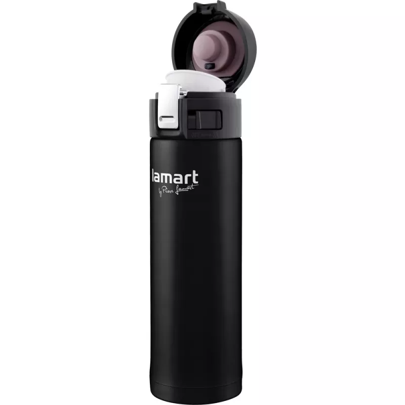 Termomuki LAMART LT4045 400 ml ruostumaton teräs tyhjiöeristetty matkamuki, Ø 6,4 cm