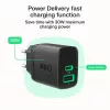 Laturi Green Cell PowerSource Duo30 – 1× USB-A, 1× USB-C, 3A
