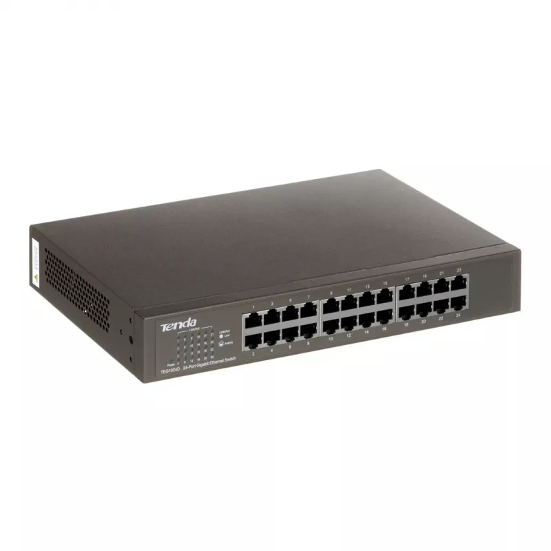 Hallitsematon kytkin TENDA TEG1024D 24-porttinen Gigabit Ethernet, 48 Gbps, 8000 MAC-taulukko, sininen