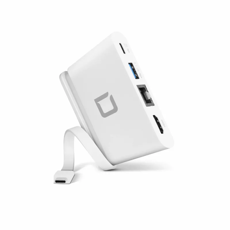 DICOTA USB-C Portable Docking 4-in-1 HDMI:llä - telakointiasema - USB-C - HDMI (D31730)