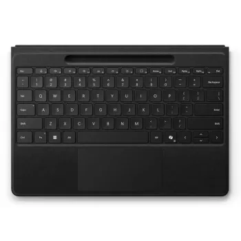 Näppäimistökotelo Microsoft Surface Pro Flex – saksalainen näppäimistöasettelu, Bluetooth, sisäänrakennettu akku, musta, yhteensopiva Surface Pro 11/10/9/8 kanssa