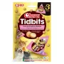 Märkäruoka kissoille INABA Cat Churu Tidbits tonnikala & lohi 3×12 g pussia