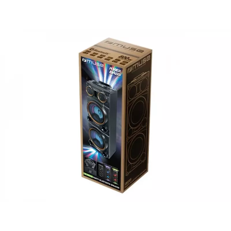 Muse M-1988 DJ kannettava/juhlakaiutin musta 800 W