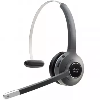 Kuulokemikrofoni Cisco 561 — langaton yksikorvainen On-Ear-DECT-kuulokemikrofoni tukiasemalla, 50–18 000 Hz, 100 m kantama, 74,5 g, charcoal