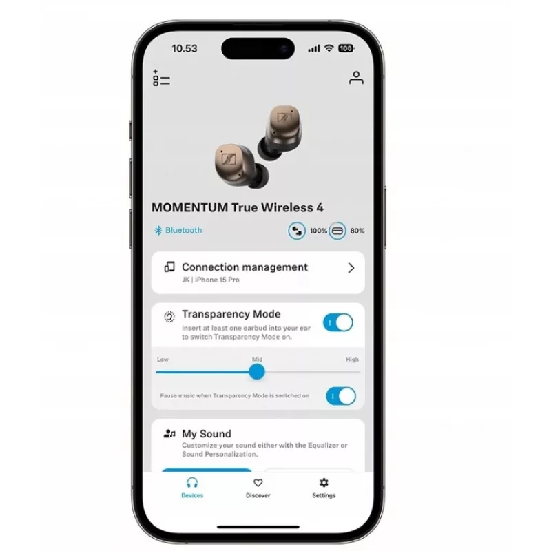 Sennheiser Momentum True Wireless 4 kuulokkeet - musta Copper