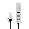 USB 3.0 -keskitin USB-A, SD/microSD-paikka, 2in1