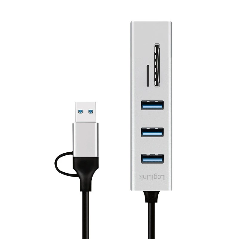 USB 3.0 -keskitin USB-A, SD/microSD-paikka, 2in1