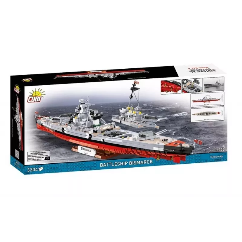 Rakennussarja Cobi taistelulaiva Bismarck -malli 3204 osalla - Cobi CO BI-4860