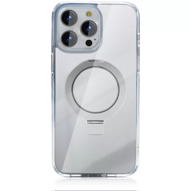 StyleShell SHOCKFlex jalustatoiminnolla, puhelinkotelo läpinäkyvä, iPhone 16 Pro Max, MagSafe-yhteensopiva