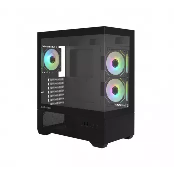 PC-kotelo CHRONIX V2 Mid Tower ARGB-tuuletin x3 musta