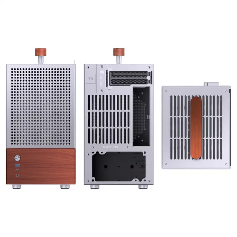 PC-kotelo Jonsbo T6, Mini-Tower, Mini-ITX, hopea