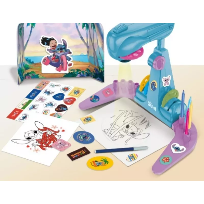 Stitch-projektori piirustuskoulusetti