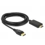 Videokaapeliadapteri DeLOCK 85318 DisplayPort HDMI:hen 3m musta