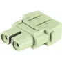 Puristusmoduuli naaras Harting 09140023102, nimellinen 40 A, naaraspuolinen puristusliitinmoduuli