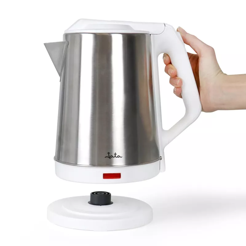 Jata JEHA1723 vedenkeitin, 2 l, 1500 W, ruostumaton teräs, valkoinen