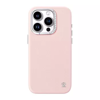 Puhelinkotelo Joyroom PN-15F1 Starry iPhone 15 Pro:lle, pinkki, ohut suojakotelo