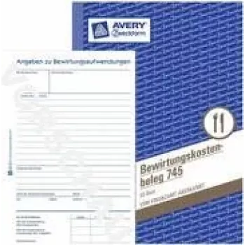 Avery 745 sininen - valkoinen hallintokirja (745)