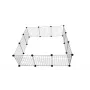 C&C Modular 145×75×37 cm koiratarha – sisä-/ulkolemmikkiboksi, modulaarinen levyrakenne, musta